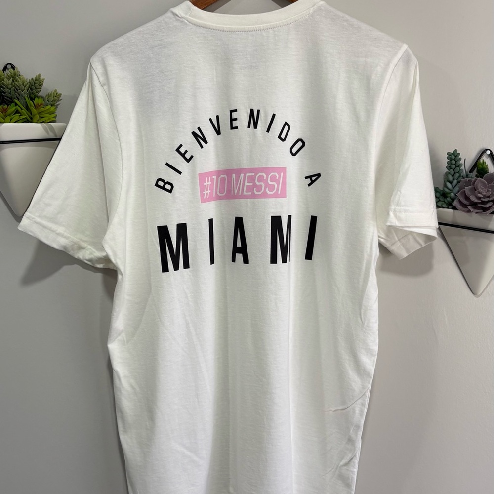 NWT Adidas MESSI White Short Sleeve Tee - Picture 2 of 3